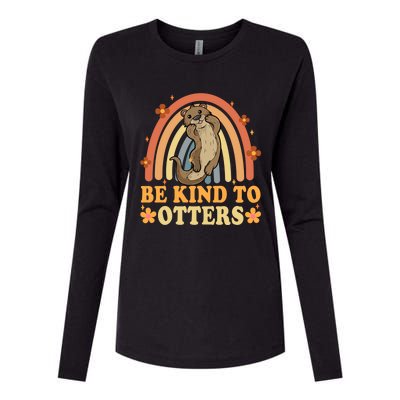 Antibullying Unity Day Be Kind To Otters Kindness Matters Womens Cotton Relaxed Long Sleeve T-Shirt