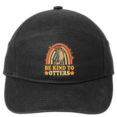 Antibullying Unity Day Be Kind To Otters Kindness Matters 7-Panel Snapback Hat