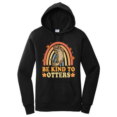 Antibullying Unity Day Be Kind To Otters Kindness Matters Women's Pullover Hoodie