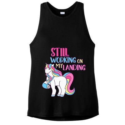 Adorable Unicorn Design for Healing Broken Arm Recovery Ladies PosiCharge Tri-Blend Wicking Tank