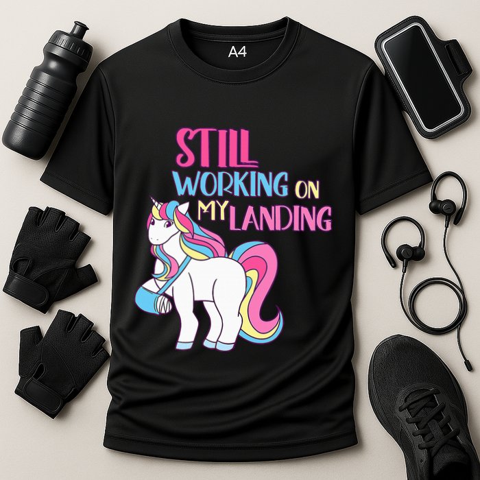 Adorable Unicorn Design for Healing Broken Arm Recovery Performance Shirt