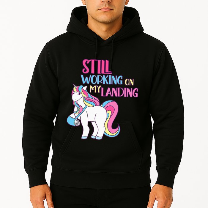 Adorable Unicorn Design for Healing Broken Arm Recovery Hoodie