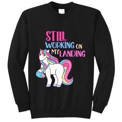 Adorable Unicorn Design for Healing Broken Arm Recovery Sweatshirt