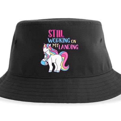 Adorable Unicorn Design for Healing Broken Arm Recovery Sustainable Bucket Hat