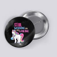 Adorable Unicorn Design for Healing Broken Arm Recovery Button