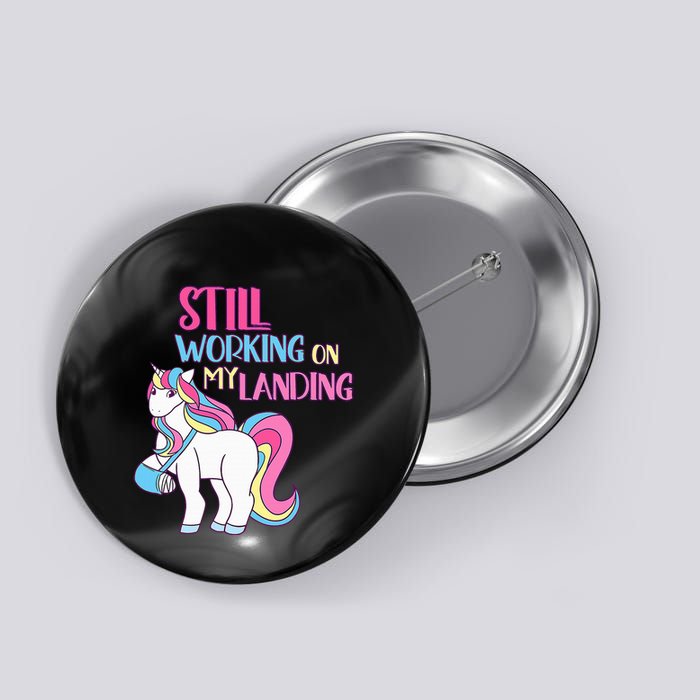 Adorable Unicorn Design for Healing Broken Arm Recovery Button