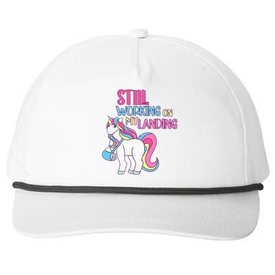 Adorable Unicorn Design for Healing Broken Arm Recovery Snapback Five-Panel Rope Hat