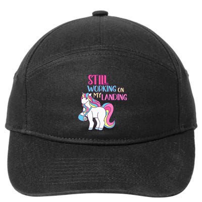 Adorable Unicorn Design for Healing Broken Arm Recovery 7-Panel Snapback Hat