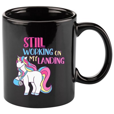 Adorable Unicorn Design for Healing Broken Arm Recovery 11oz C Handle Ceramic Mug