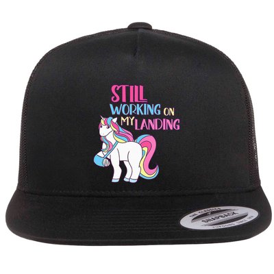 Adorable Unicorn Design for Healing Broken Arm Recovery Flatbill Hat