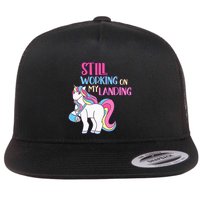 Adorable Unicorn Design for Healing Broken Arm Recovery Flatbill Hat