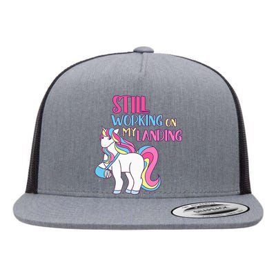 Adorable Unicorn Design for Healing Broken Arm Recovery Flat Bill Trucker Hat