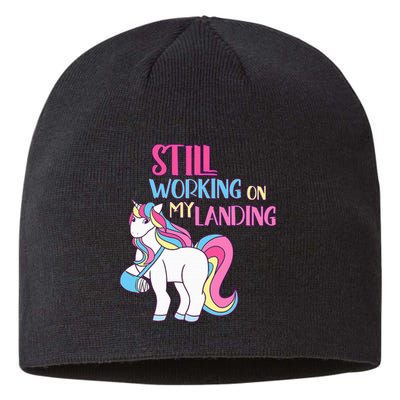 Adorable Unicorn Design for Healing Broken Arm Recovery Sustainable Beanie