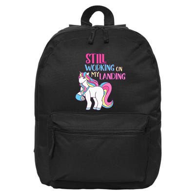 Adorable Unicorn Design for Healing Broken Arm Recovery 16 in Basic Backpack
