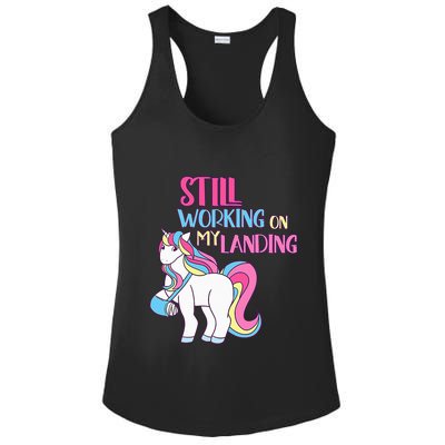 Adorable Unicorn Design for Healing Broken Arm Recovery Ladies PosiCharge Competitor Racerback Tank
