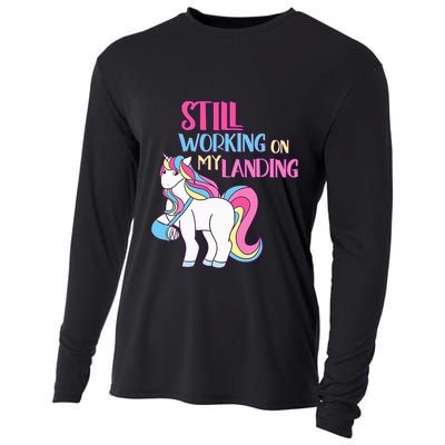 Adorable Unicorn Design for Healing Broken Arm Recovery Cooling Performance Long Sleeve Crew