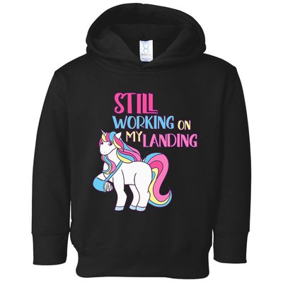 Adorable Unicorn Design for Healing Broken Arm Recovery Toddler Hoodie