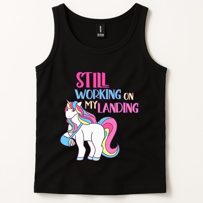 Adorable Unicorn Design for Healing Broken Arm Recovery Tank Top