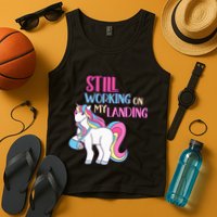 Adorable Unicorn Design for Healing Broken Arm Recovery Tank Top