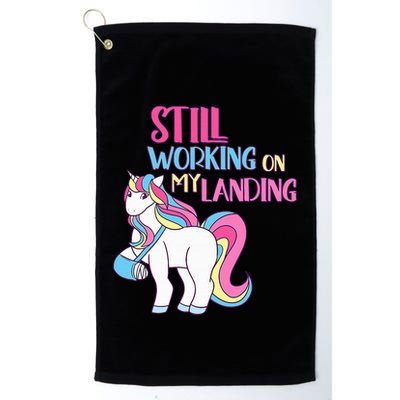 Adorable Unicorn Design for Healing Broken Arm Recovery Golf Towel