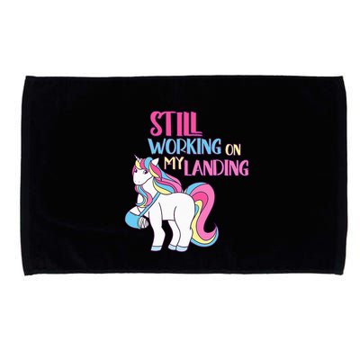 Adorable Unicorn Design for Healing Broken Arm Recovery Microfiber Hand Towel
