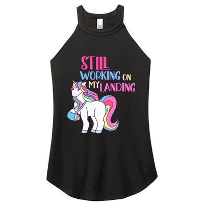 Adorable Unicorn Design for Healing Broken Arm Recovery Women's Perfect Tri Rocker Tank