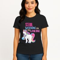 Adorable Unicorn Design for Healing Broken Arm Recovery Womens T-Shirt