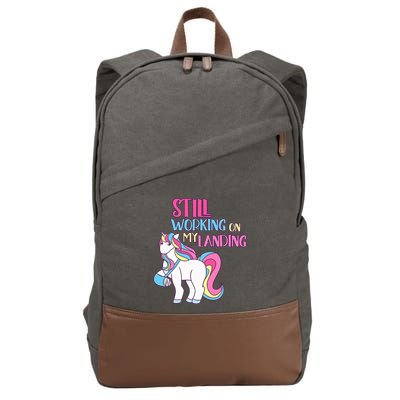 Adorable Unicorn Design for Healing Broken Arm Recovery Cotton Canvas Backpack