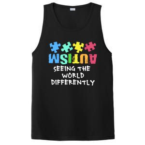 Autism Upside Down Autism Seeing The World Differently Gift PosiCharge Competitor Tank