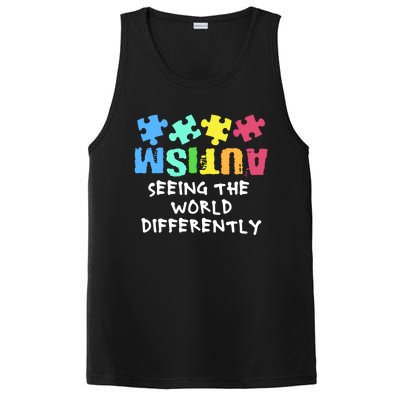 Autism Upside Down Autism Seeing The World Differently Gift PosiCharge Competitor Tank