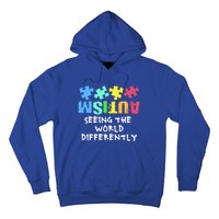 Autism Upside Down Autism Seeing The World Differently Gift Hoodie