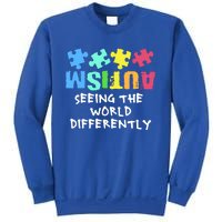 Autism Upside Down Autism Seeing The World Differently Gift Sweatshirt