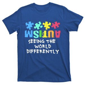 Autism Upside Down Autism Seeing The World Differently Gift T-Shirt