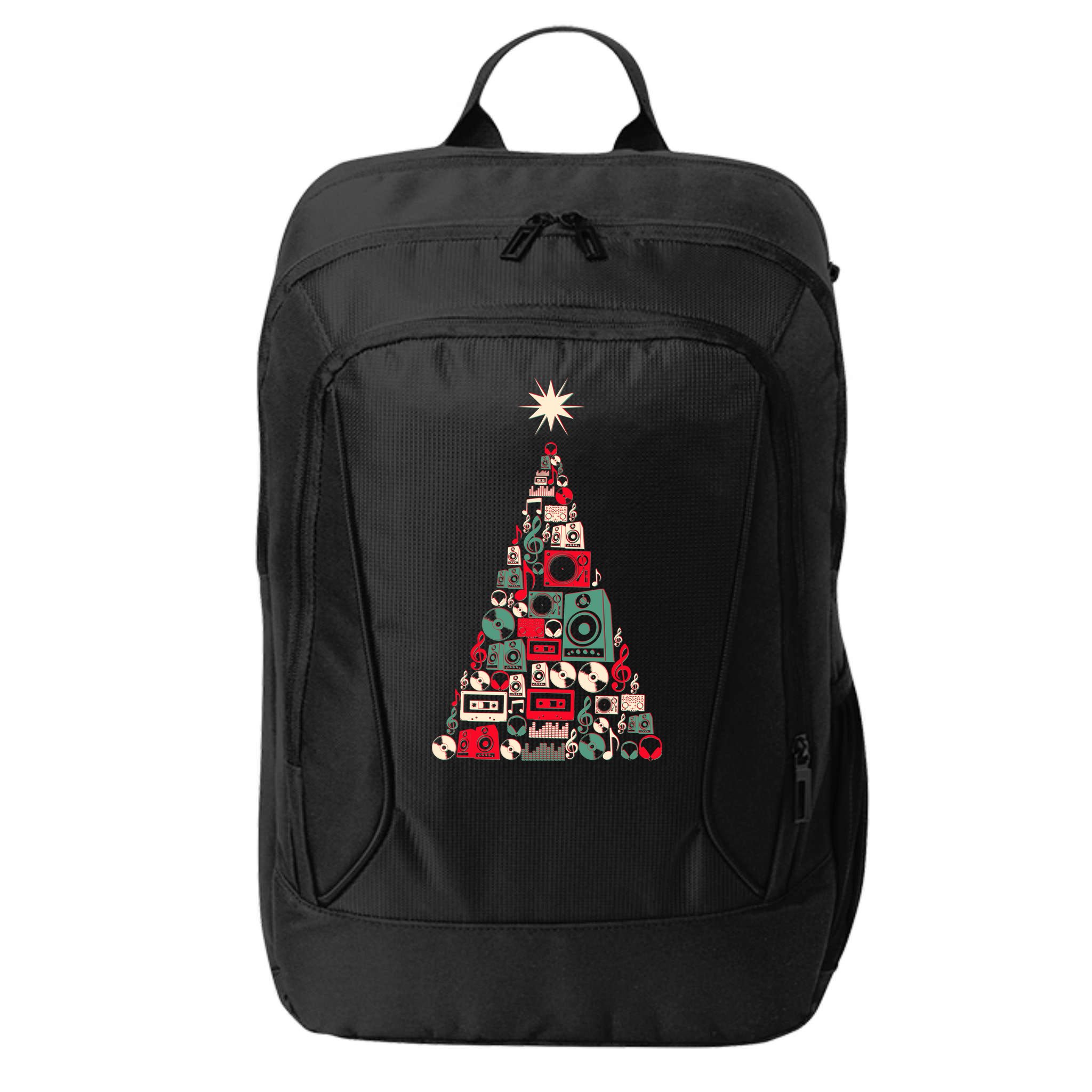 Audio Music Fan Christmas Tree City Backpack