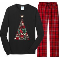 Audio Music Fan Christmas Tree Long Sleeve Pajama Set