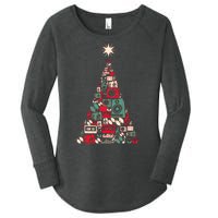 Audio Music Fan Christmas Tree Women's Perfect Tri Tunic Long Sleeve Shirt