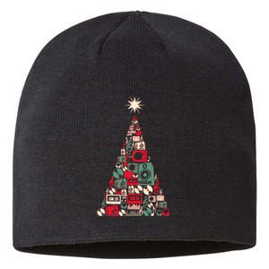 Audio Music Fan Christmas Tree Sustainable Beanie