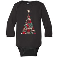 Audio Music Fan Christmas Tree Baby Long Sleeve Bodysuit