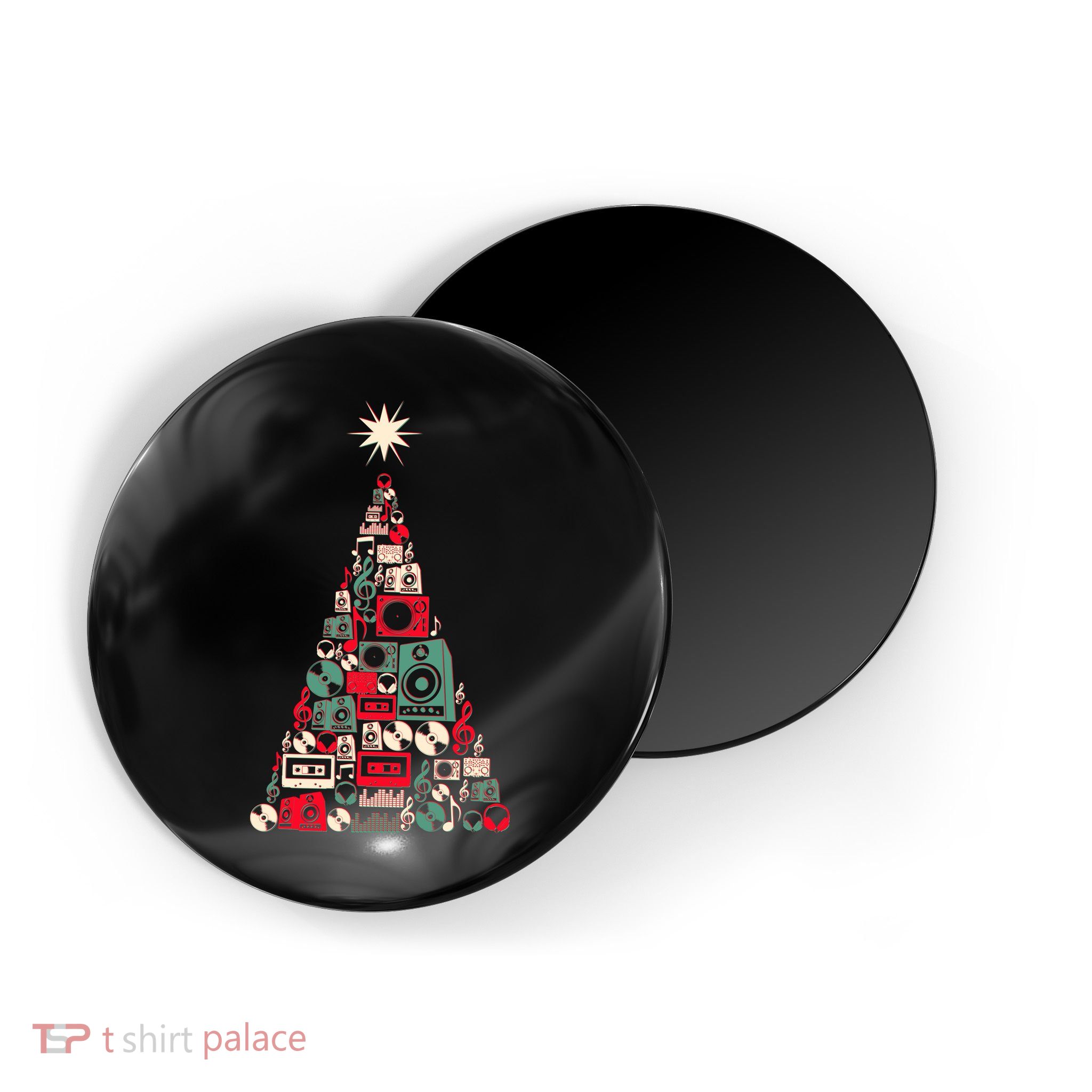 Audio Music Fan Christmas Tree Magnet