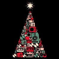 Audio Music Fan Christmas Tree Youth Performance Sprint T-Shirt