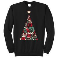 Audio Music Fan Christmas Tree Tall Sweatshirt