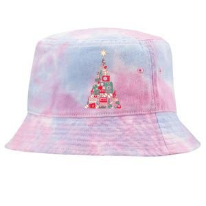 Audio Music Fan Christmas Tree Tie-Dyed Bucket Hat