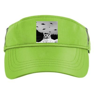 Alien UFO Funny Cat Selfie Adult Drive Performance Visor