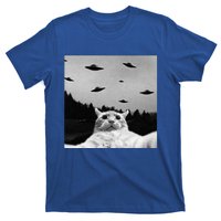 Alien UFO Funny Cat Selfie T-Shirt