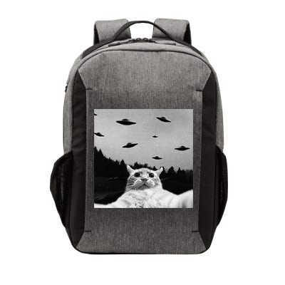 Alien UFO Funny Cat Selfie Vector Backpack