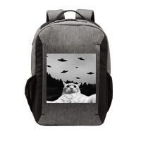 Alien UFO Funny Cat Selfie Vector Backpack
