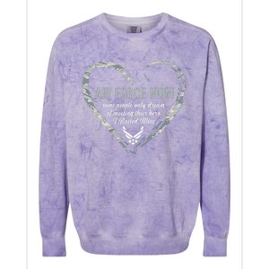 Air USAF Force Mom Woman Proud Mom Heart Colorblast Crewneck Sweatshirt