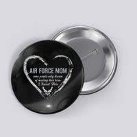 Air USAF Force Mom Woman Proud Mom Heart Button