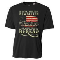 American Us Flag Constitution Of The Usa Needs To Be Reread Cooling Performance Crew T-Shirt