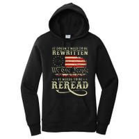 American Us Flag Constitution Of The Usa Needs To Be Reread Women's Pullover Hoodie